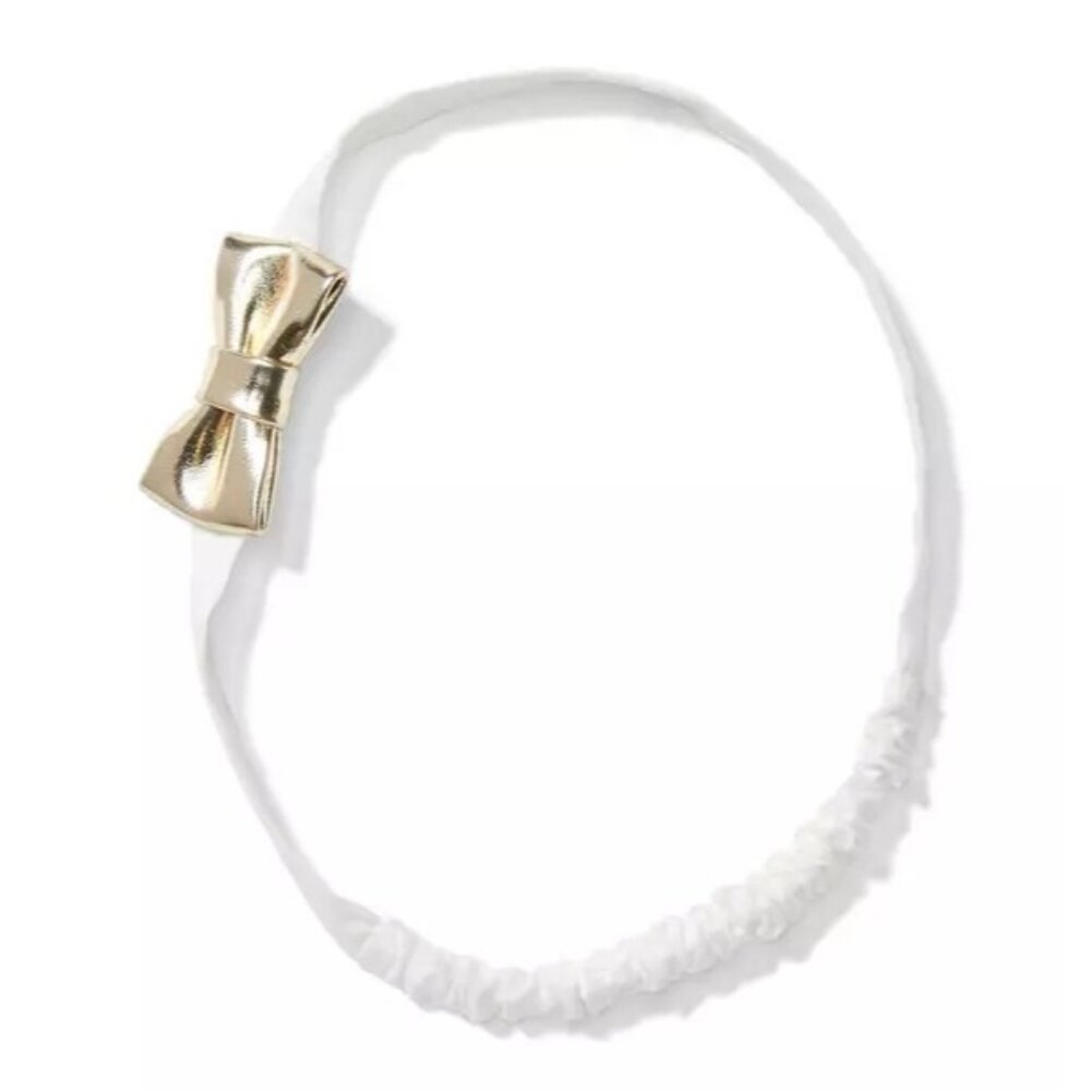 Janie and JackMetallic Bow Headband NEW WITH TAGS